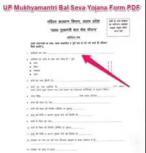 (फॉर्म Download) UP Mukhyamantri Bal Seva Yojana Form PDF | उत्तर प्रदेश बाल सेवा Registration 2022