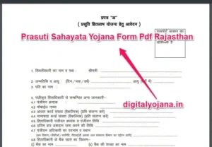 {PDF फॉर्म Download} Prasuti Sahayata Yojana Form Pdf Rajasthan | प्रसूति सहायता योजना (Online Apply) Fast 2022-23
